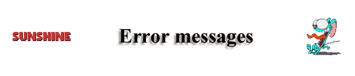Error messages logo